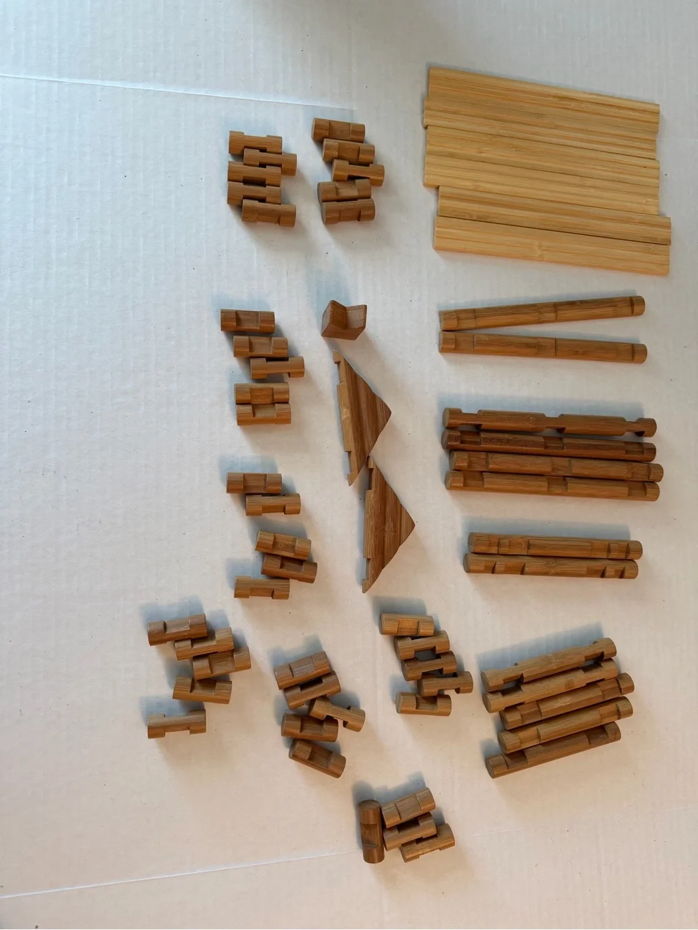 Panda's Pick Bamboo Builders - Natural Brown Eco Toy Set